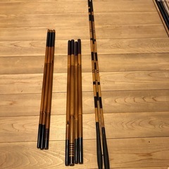竹竿　和竿　ヘラブナ竿　ヘラ竿　渓流竿　鮎竿　銘有り　3竿セット　
