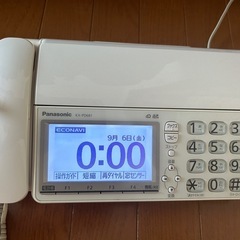 【取引中】Panasonic  電話　FAX 　電話機の画像