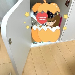 ニトリ　扉付きカラーボックスの画像