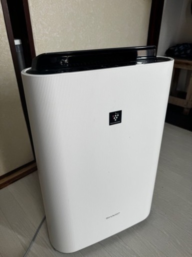 シャープ 加湿 空気清浄機 KC-R50-W プラズマクラスター 7000 空気清浄 23畳 ホワイト タンク容量 約2.5L/加湿量500mL