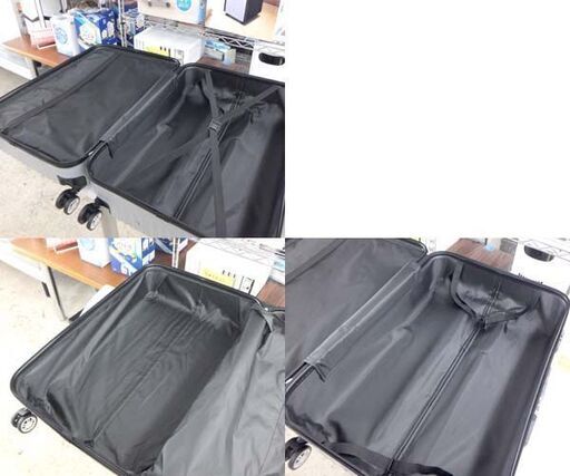 新品 超軽量キャリーケース Lサイズ 95L CB-3674 ハードケース シルバー スーツケース  キャスター付き RFトレード☆ 