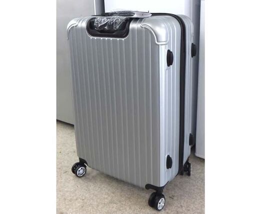 新品 超軽量キャリーケース Lサイズ 95L CB-3674 ハードケース シルバー スーツケース  キャスター付き RFトレード☆ 