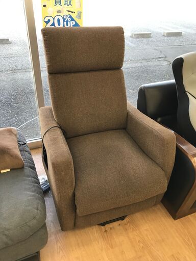 ★ジモティ割あり★ コイズミ 1人掛けリクライニングソファ ブラウン  クリーニング済み KJ6086