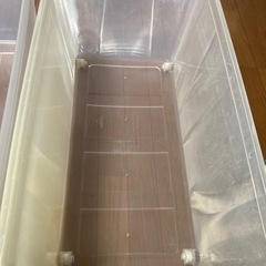 クリアケース　収納　押入れ　倉庫などに