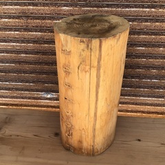 杉の丸太椅子　天然木