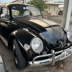 フォルクス　ワーゲン　ビートル　黒の画像