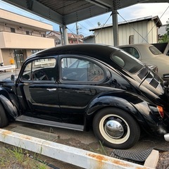 フォルクス　ワーゲン　ビートル　黒の画像