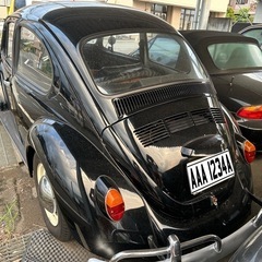 フォルクス　ワーゲン　ビートル　黒の画像