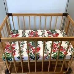 ベビーベッド【町田市再生家具】241492の画像