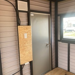 新品❗️格安❗️仮設ハウス　スーパーハウス　物置き　事務所　サニタリーハウス　趣味　バイク　自転車除雪機　アウトドア　別荘　　休憩所　の画像