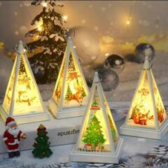 テトラ型が可愛い❕クリスマス❤️ランタン インテリア ライト 装飾 屋内 屋外の画像