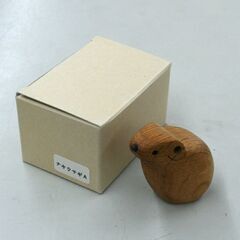 未使用保管品 鈴木工房 ペーパーウエイト シマリス ナキウサギA 2個セット ウッドクラフト 置物 インテリア 札幌市 清田区 平岡の画像