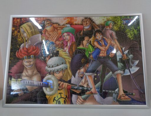 ★ONE　PIECE　ワンピース　1000ピース　ジグソーパズル　完成品　フレーム　額付き①