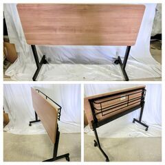 オフィスコム 会議用テーブル スタッキングテーブルキャスター付き 2020年製④　の画像