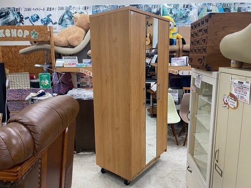 【愛品館 江戸川店 衣類収納】SANKOU（株式会社サンコウ） 3枚扉 ワードロ－ブクローゼット ID:155-051463-007