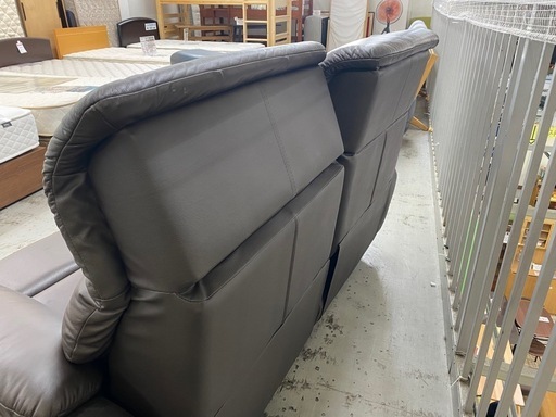 【愛品館 江戸川店 ソファ】GTO（GTO株式会社）手動リクライニング 本革2Ｐソファ ID:156-019867-007