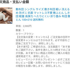 敷ふとん　ごろ寝布団　100×210の画像