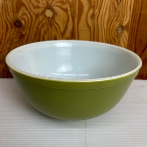 k0910606 PYREX パイレックス 耐熱ガラス ボウル 大 2個セット ヴィンテージ 米国製 USA キッチン 雑貨 コレクシ