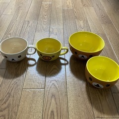 リラックマお皿＆カップ4点セット