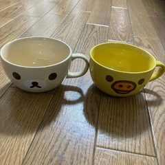 リラックマお皿＆カップ4点セットの画像