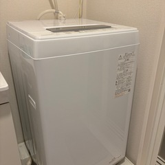 北九州市内　保証書付き　東芝洗濯機4.5Kg　