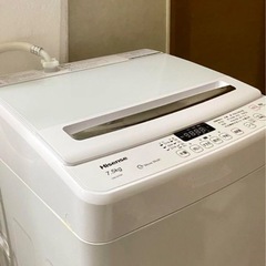 【美品】Hisense 洗濯機  ５７L 使用１年 HW-G75A 使用１年の画像