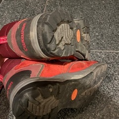 caravan 登山靴　24センチ　赤の画像