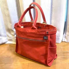 PORTERポーターガール トートバッグ ネイキッド レッド 大...