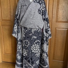 総絞り黒振袖単品 成人式、結婚式、正装に！