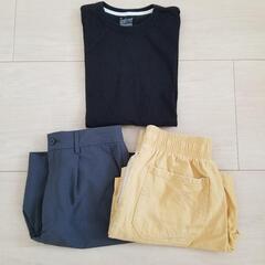 メンズ Tシャツ＆ハーフパンツ(150～160cm程度) 3点セット
