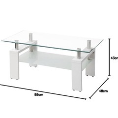 【無料】ガラステーブル【取りに来られる方限定】の画像