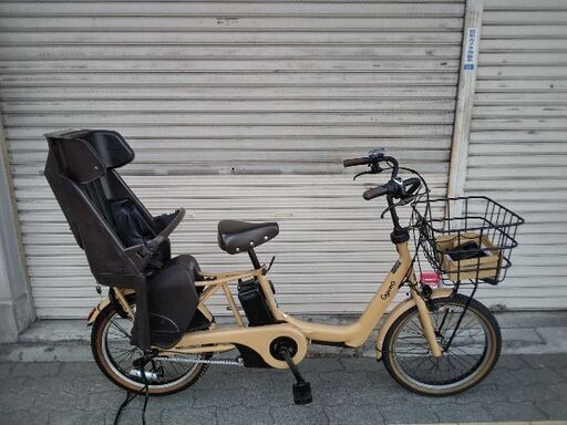 ホワイト系 王様 ギュットアニーズ子供乗せ電動アシスト自転車 H2559