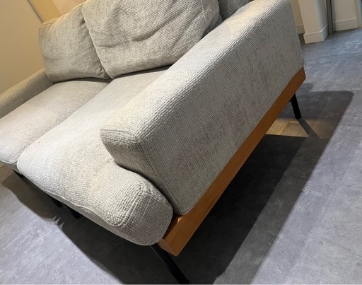 オットマン付きカウチソファ