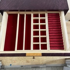 ⭐️激安価格⭐️　希少品 ジュエリーボックス プライベートフェスタ バーズアイメープル 紫 宝石箱 高級家具　の画像