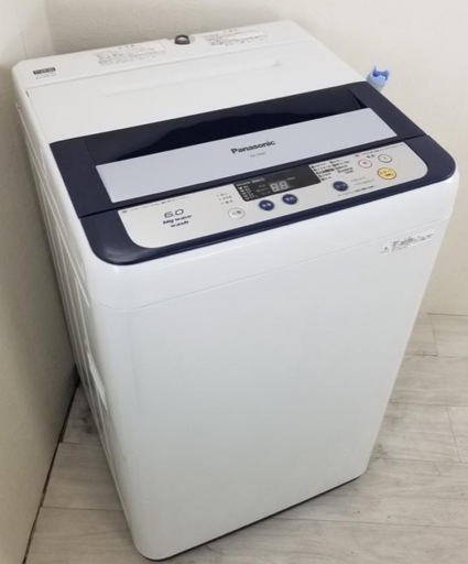 (送料無料) 2019年 6kg 極美品 洗濯機 Panasonic つけおきコース 香りしっかりコース 抗菌加工フィルター ③