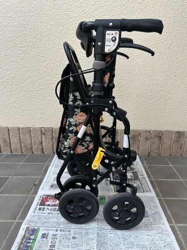 島製作所 スカイウォーカー S シルバーカー 花柄  押し車