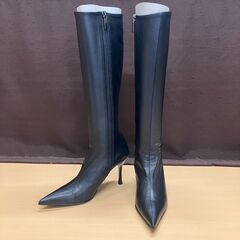 POOL SIDE ロングブーツ（光沢のある黒）22.5cm（未...