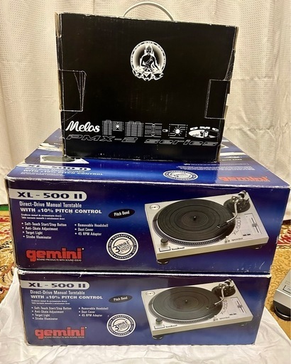 ショップ gemini xl-500II ジェミナイターンテーブル ミキサー DJセット
