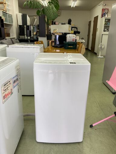 【リサイクルショップ　ピカソ　小松原】★分解洗浄済み★ TAGlabel タグレーベル 4.5kg 全自動洗濯機 ホワイト 2018年製 AT-WM45B★0808★