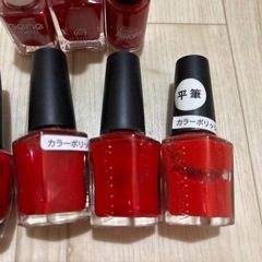 ネイルポリッシュ赤セット（検定練習用）の画像