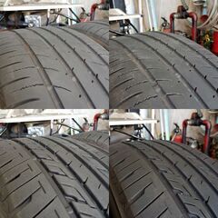  工賃込 バリ溝 225/45R18 ﾌﾞﾘﾁﾞｽﾄﾝｾｲﾊﾞｰﾘﾝｸﾞ&TOYO夏タイヤ4本の画像