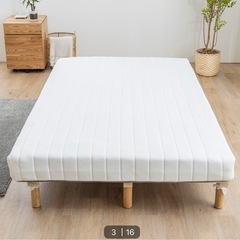 ＊交渉中 【綺麗】セミダブルベッドの画像