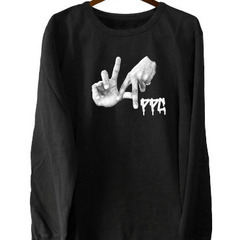 オリジナルデザインプリントトレーナー ストリート系ファッション好...