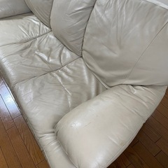 本革ソファー　　3人掛けの画像