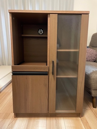 【スライド収納あり】レンジ台 / キッチンボード / キッチン収納