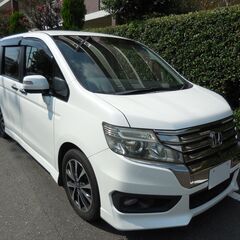 込プライス３３万円 スパーダＺクールスピリット８人(RK5後期) 修復無し １オーナー クルコン パール 本車検２年受渡し 機関良好の画像