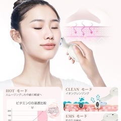美顔器 ems 1台多役 7色 光エステ リフトケア かっさ 温熱 美顔ローラー 口元 首元 多機能美顔器 Rowroo フェイスケア ボディケア カッサ 高周波 家庭用 自宅用 肌ケア スキンケア USB充電式 充電スタンド付き 超軽量 持ち運び便利 母の日 記念日 敬老の日 バレンタイン 誕生日 プレゼント 女性 男性 お祝い ギフト 出張 旅行 男女兼用 日本語取扱説明書 ホワイト 白の画像