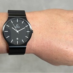 男女どちらでも【オシャレな北欧ブランド】⑥obaku  丸型　黒