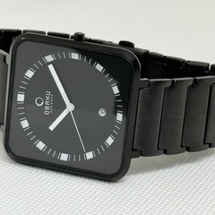 オシャレな北欧ブランド】②obaku  角型　黒の画像
