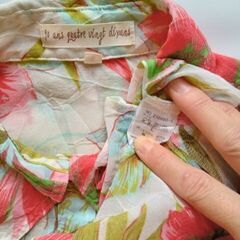 アロハシャツ風シースルーシャツ 半袖 Lサイズの画像